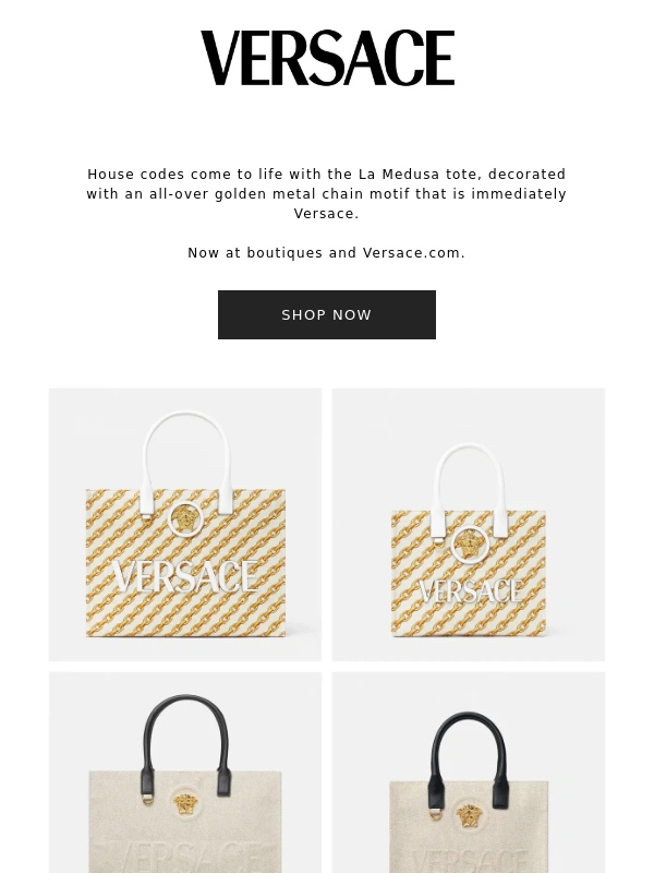 VERSACE - Our Latest Tote is Here
