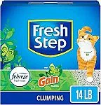 Fresh Step Clumping Cat Litter with Febreze Gain Scent, 14 lb-$8.90-Amazon