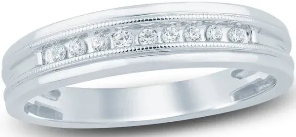 Jared Men's 14K White Gold Diamond Anniversary Band