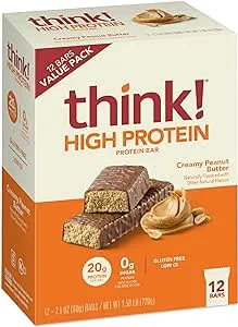Think! Creamy Peanut Butter High Protein Bars