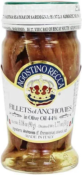 Agostino Recca Anchovy Fillets in Olive Oil