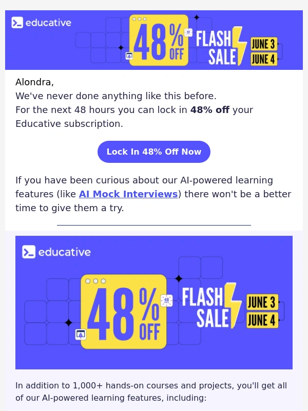 Educative - We've never done this before