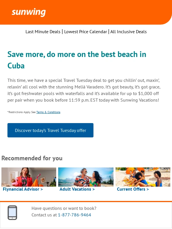 Sunwing - Uncover today’s Travel Tuesday treasure