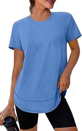 Xieerduo Short Sleeve Workout Top W/UPF50+ Sun Protection