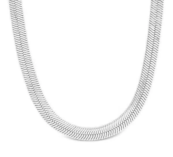 Sterling Forever Herringbone Chain Necklace
