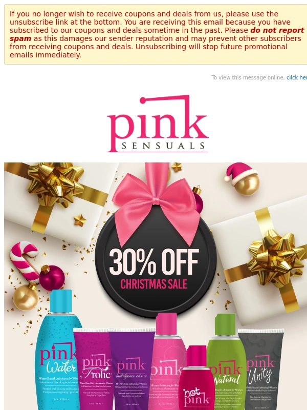 Pink - Christmas Shopping 30% OFF