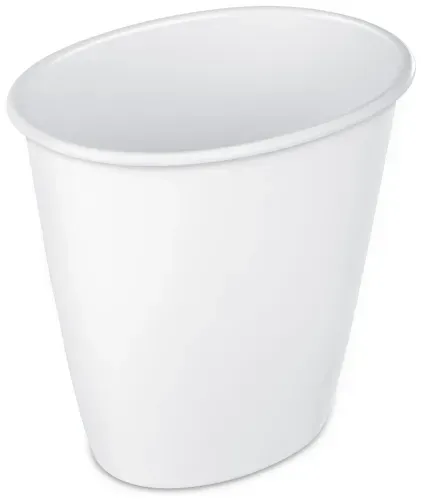 Sterilite 1.5-Gallon Oval Vanity Plastic Trash Can
