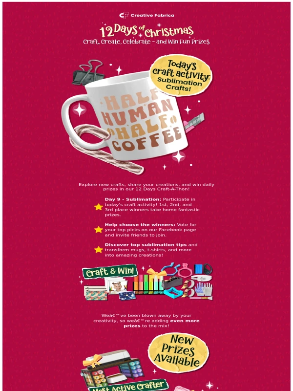 Creative Fabrica - ? Day 9 of Christmas: Discover Sublimation Tips