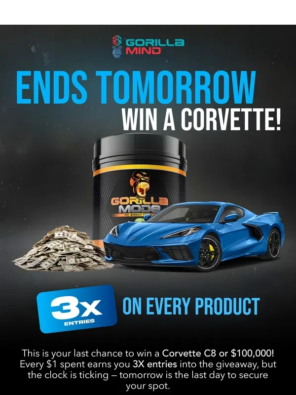 Gorilla Mind - ?️ $100K Giveaway Ends Tomorrow