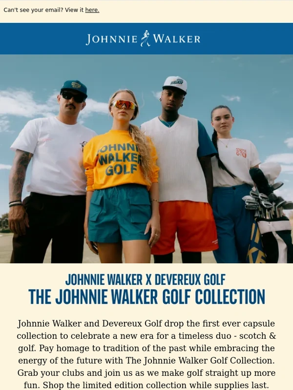 Johnnie Walker - JOHNNIE WALKER AND DEVEREUX GOLF'S FIRST CAPSULE COLLECTION