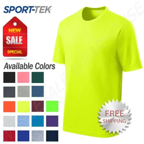 Sport-Tek Mens Dry-Fit RacerMesh Moisture Wicking T-Shirt M-ST340