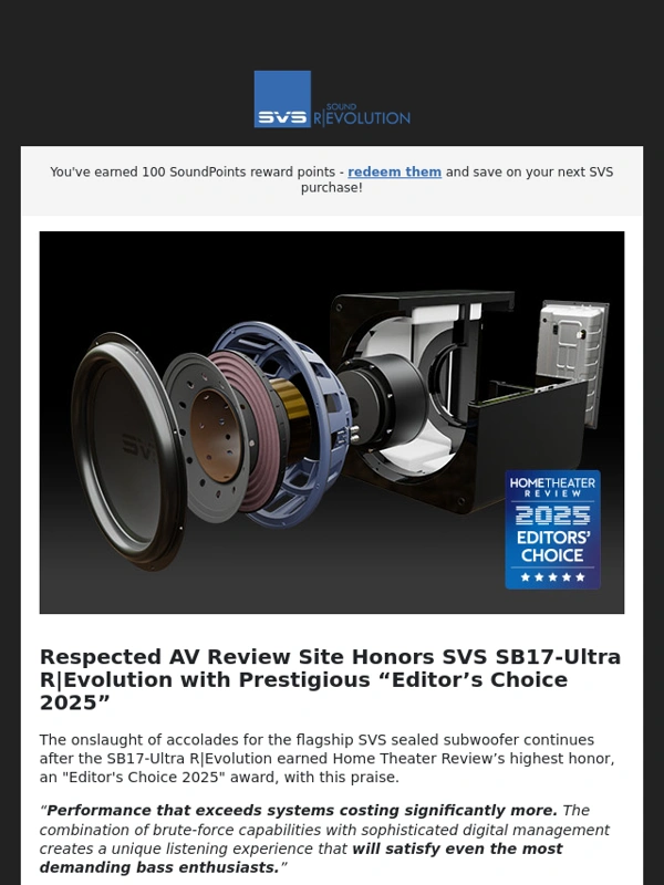 SVS - SVS Supports Youth Music Programs w/ Speaker Donation + SB17-Ultra R|Evolution “Satisfies the Most Demanding Bassheads” Says Top Reviewer