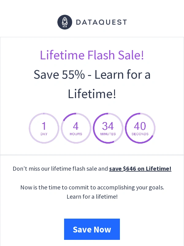 DataQuest - Lifetime Flash Sale – One Day Left