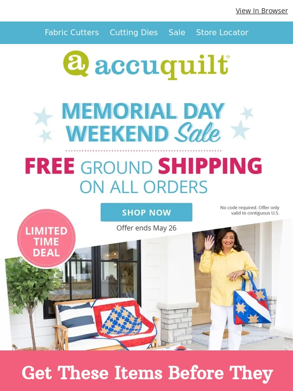 AccuQuilt - Red,White,and Delivered ?