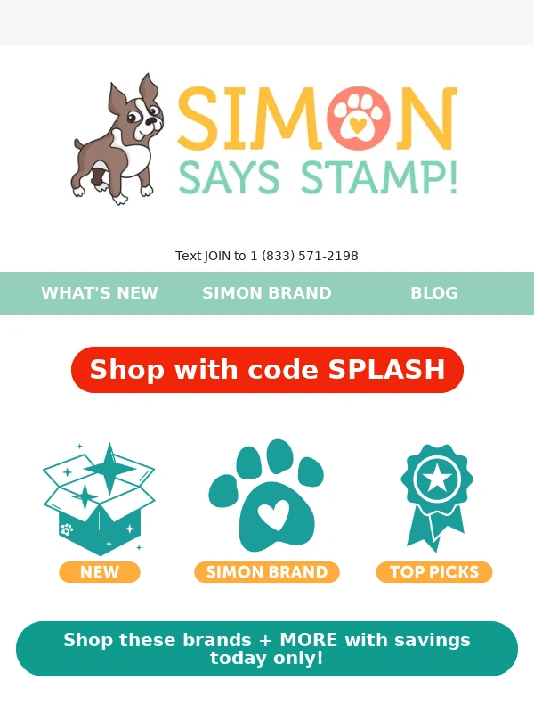 Simon Says Stamp - ? 1 Day Only! 15% OFF Sitewide 