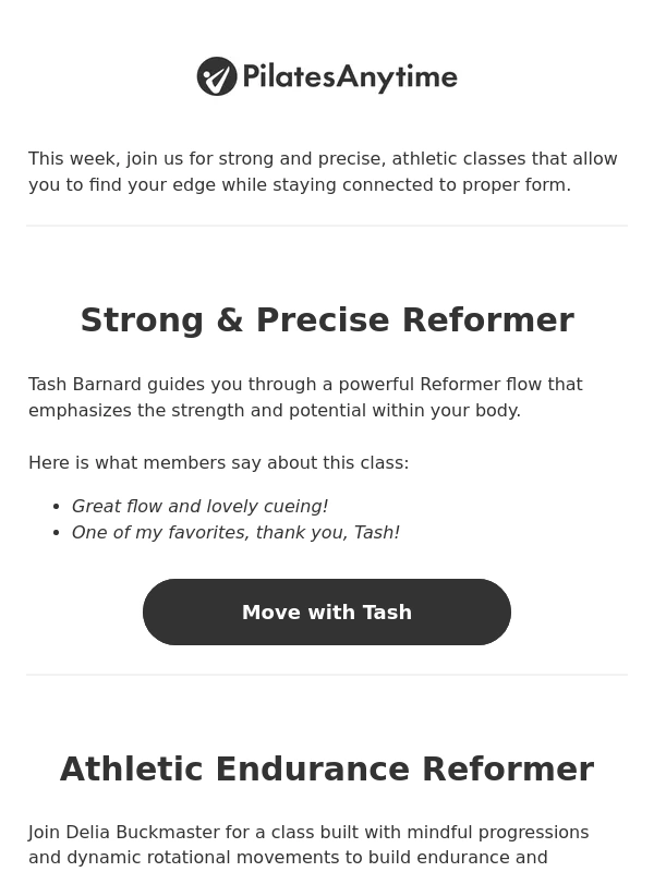Pilates Anytime - Strong and Precise Reformer with Tash Barnard