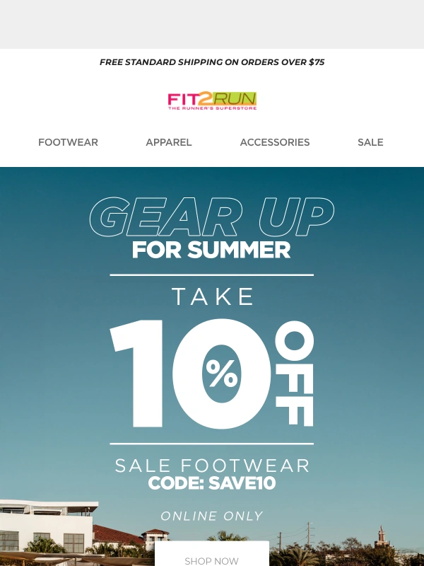 Fit2run - Extra 10% OFF Sale Footwear w/ code SAVE10