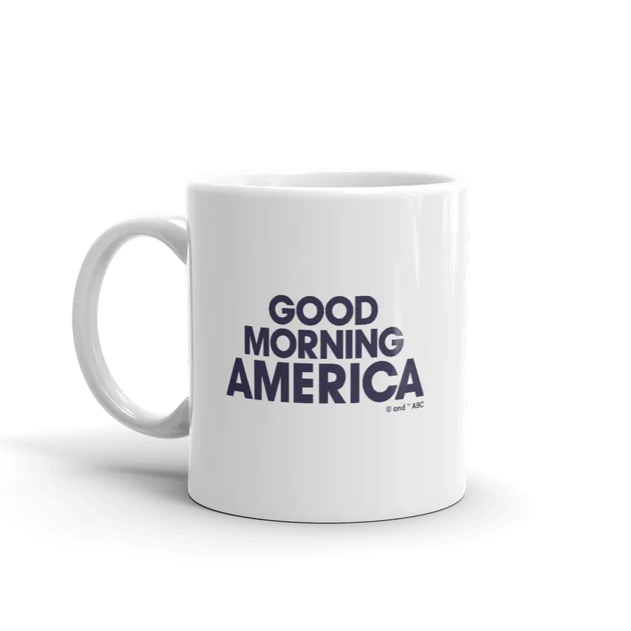 Good Morning America Stacked Logo White Mug - Made in the USA
