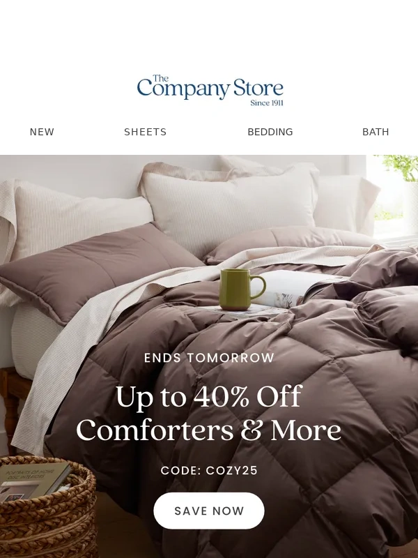 The Company Store - Turn chilly nights into cozy delights!