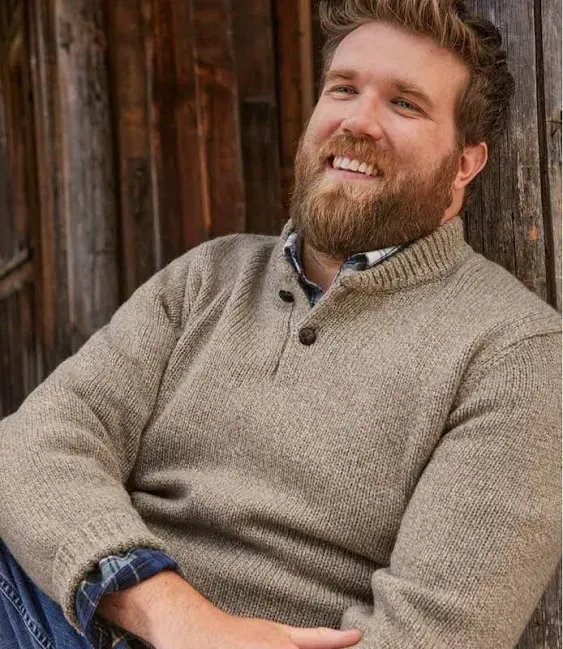 Men's L.L.Bean Classic Ragg Wool Sweater, Henley
