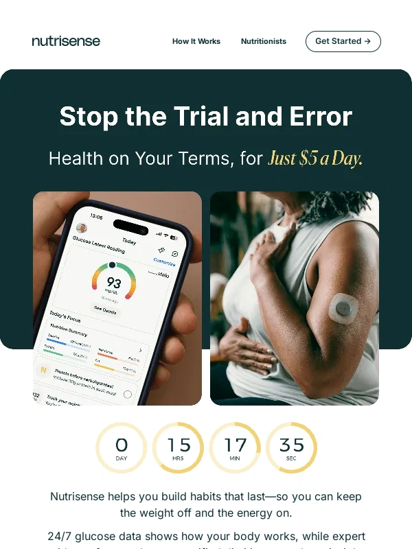 NutriSense - ? Spring Price Drop Ends Tonight!