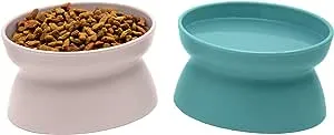 Kitty City - Raised Cat Bowls, Small Bowl 2pk, Pastel