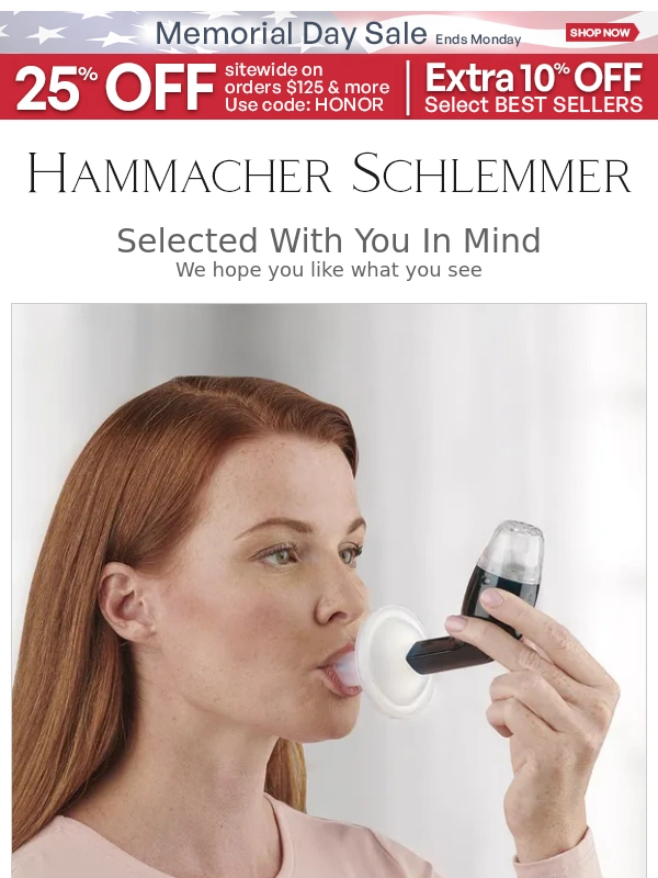 Hammacher Schlemmer - Selected Just For You: The Drug Free Mucus Clearing Device & More