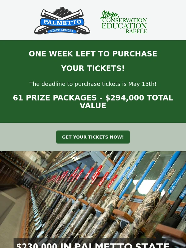 Palmetto State Armory - One Week Left To Win! | The Mega Conservation Education Raffle