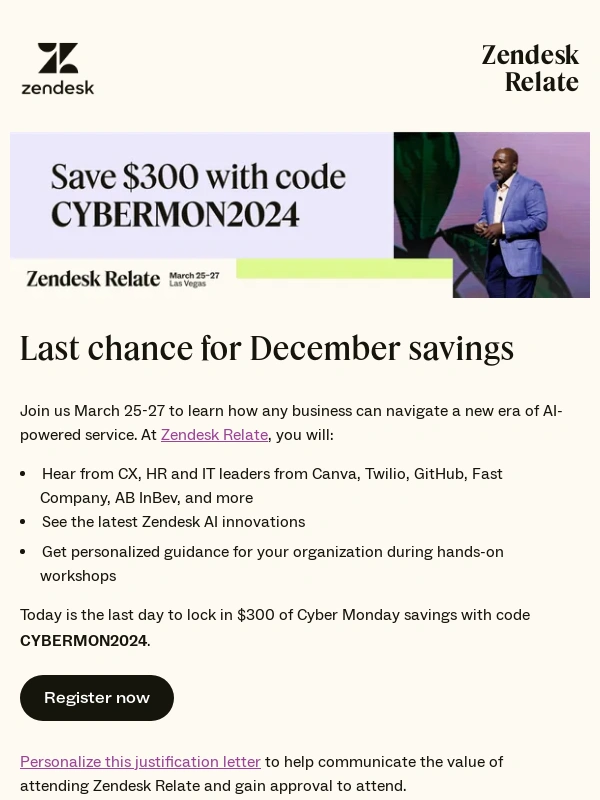 Zendesk - Final sale of the year: Save $300 on Zendesk Relate today
