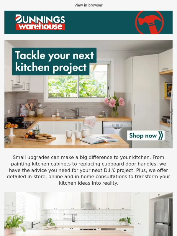 Bunnings - Easy kitchen updates at the lowest prices