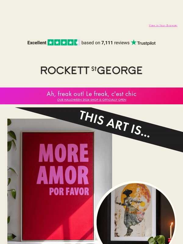 Rockett St George - NEW Colourful & Quirky Art ???