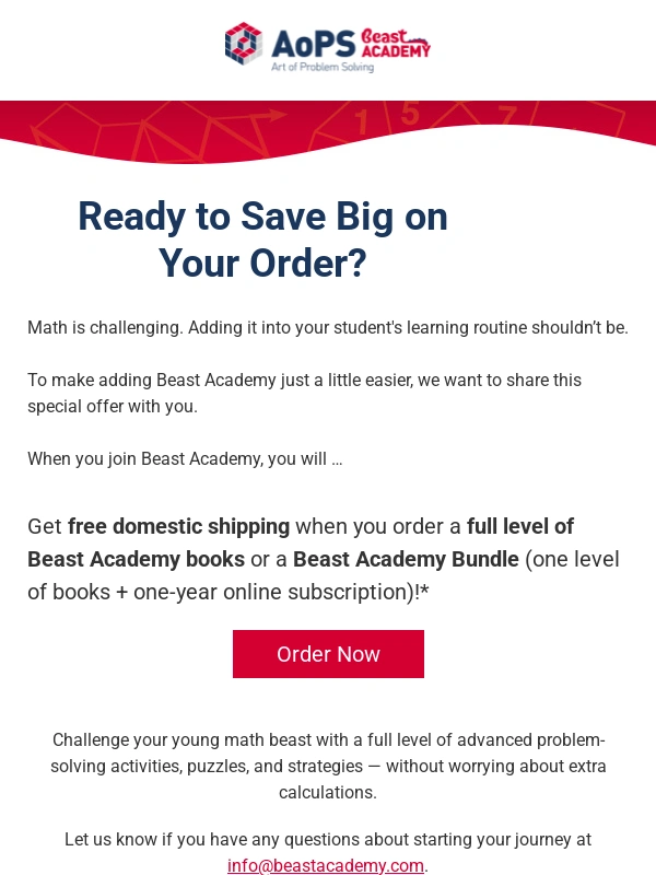 Beast Academy - You do the math,we'll handle the shipping
