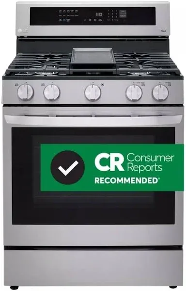 LG 5.8 Cu ft. Smart Wi-Fi Enabled Gas Single Oven Instaview Range