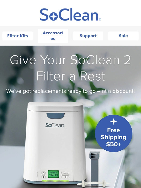 SoClean - Reminder: January Filter sale happening now