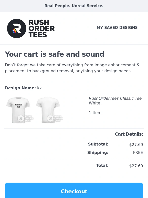Rush Order Tees - You’re Steps Away From Your Custom Apparel Order ?