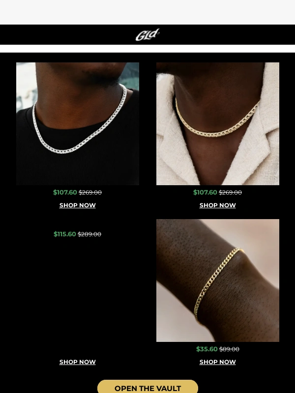 The GLD Shop - ? Vault’s Open: Holiday Drip for Up to 70% Off