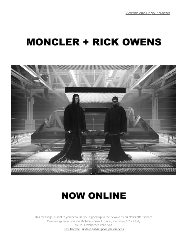 Rick Owens - MONCLER + RICK OWENS