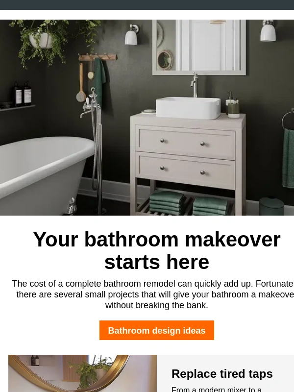 B&Q - Quick and effective bathroom makeover tricks