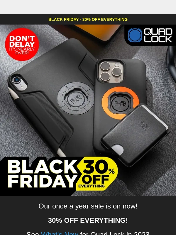 QUADLOCK - ⚠️ It's Black Friday - 30% Off Everything ⚠️
