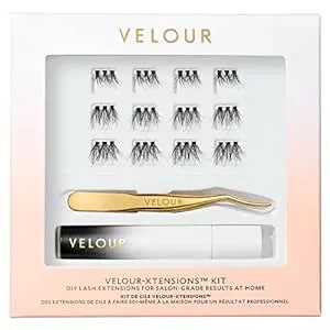 Velour-Xtensions Lash Clusters Kit - DIY Lash Extension Kit at Home, Salon Quality Lashes in 10 Minutes