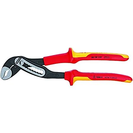 $30.93: 10″ KNIPEX Tools - Alligator Water Pump Pliers, 1000V Insulated (8808250SBA) at Amazon