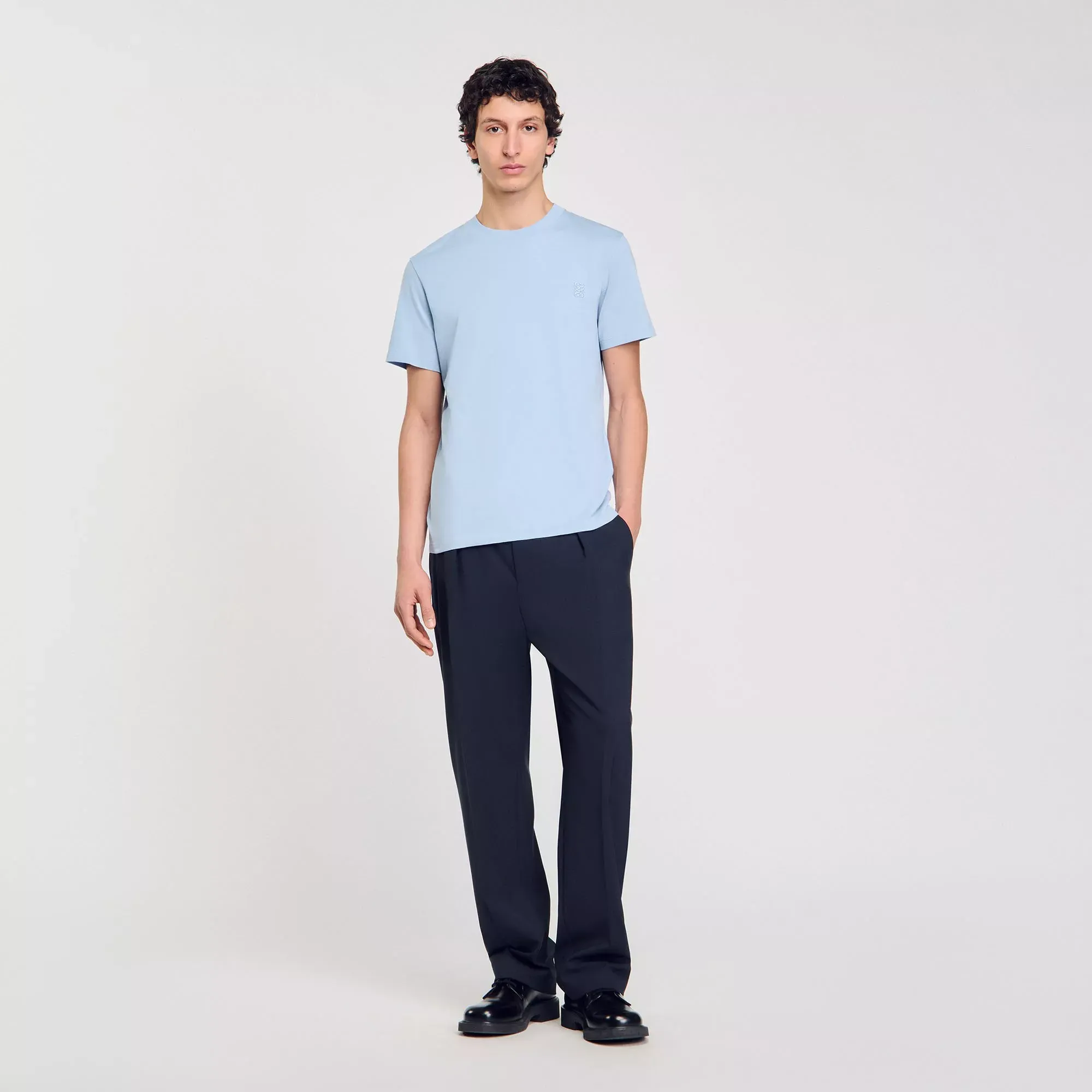 Sandro Cotton T-shirt - male - shirts &amp; Polos