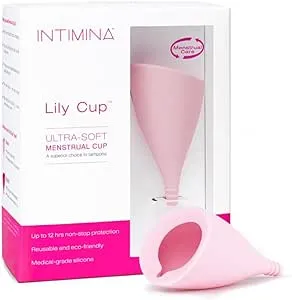 Intimina Lily Cup Size A – Ultra-Soft Menstrual Cup, Reusable Period Protection, Thin Menstrual Cup for up to 8 Hours, Medical-Grade Silicone Womens Period Care