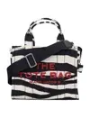 The Zebra Canvas Medium Tote Bag In Multi