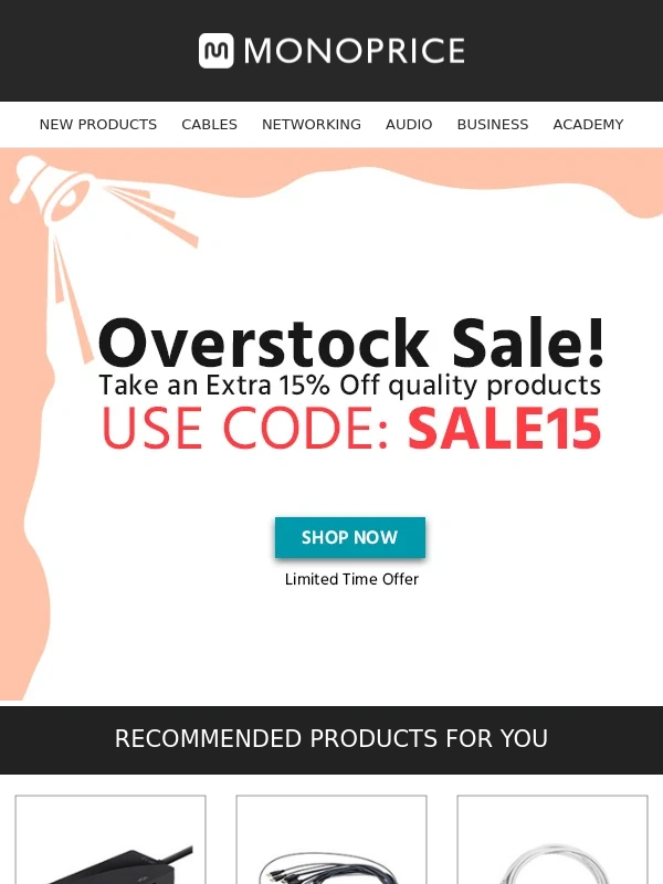 Monoprice - ⏳ LAST DAY: Shop Our January Overstock ?