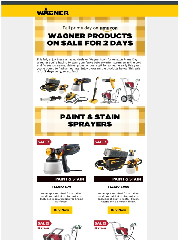 Wagner - Fall into Amazon Prime Day deals!