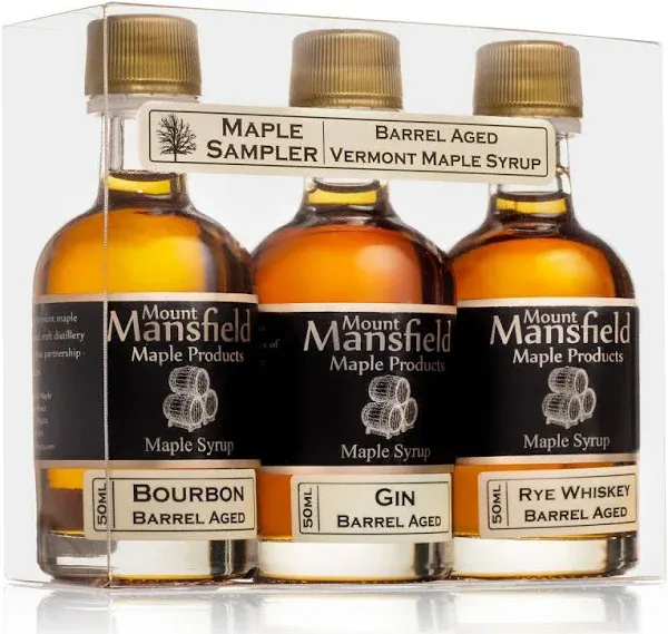 3-pack Barrel Aged Vermont Maple Syrup Sampler Set