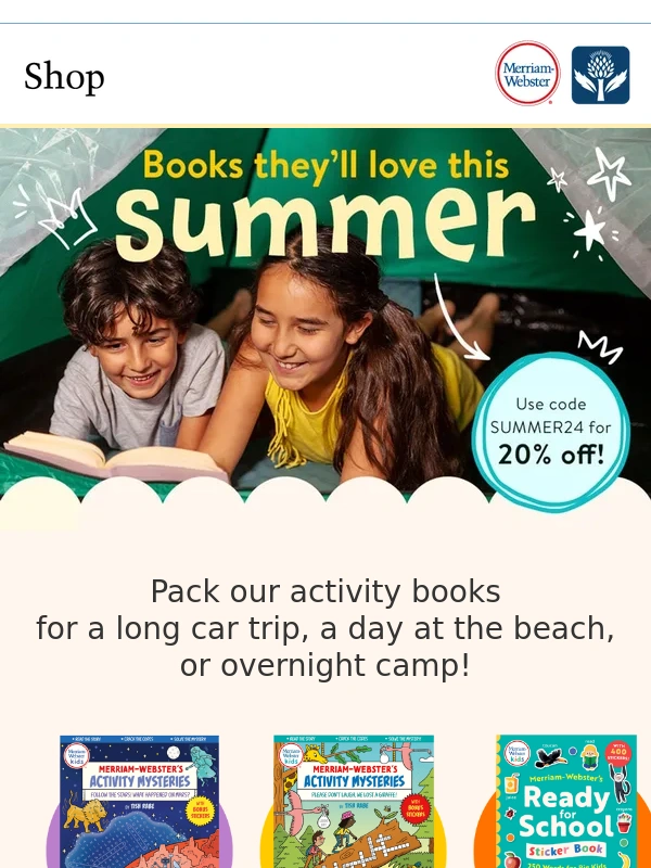 Merriam Webster - Summer's Must-Have Books ☀️