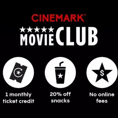 Movie Club Membership for One, Three, or Six Months at Cinemark (Up to 16% Off)