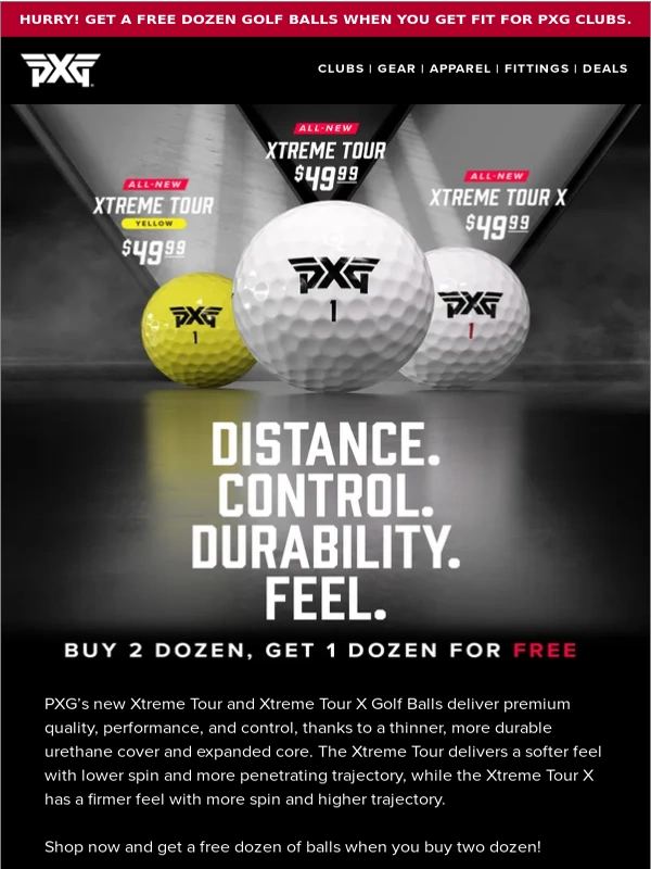 Pxg - Introducing Two New PXG Golf Balls